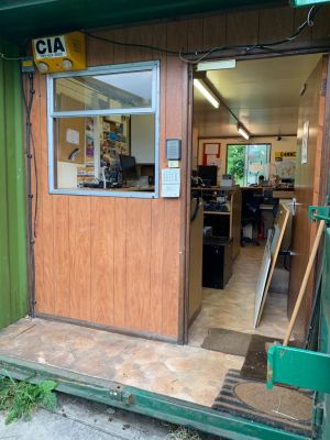 Making space
End of shack cleared and window removed to install Repeater cabinet.
